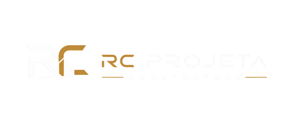 Logo da RC Projeta Construtora para rodapé do site, empresa especializada em construção civil, engenharia e gerenciamento de obras em São Paulo e região.